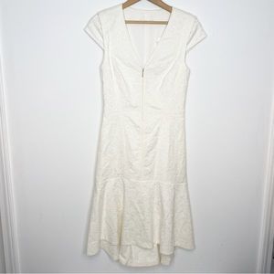 Rebecca Taylor Floral Brocade Dress Sea Salt Ivory London Fashion House Sample